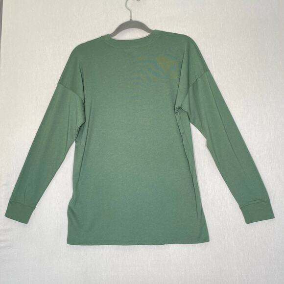 NOS Abercrombie & Fitch New York Logo Tee Shirt Kids 15/16 Hunter Green Spellout - Picture 5 of 10